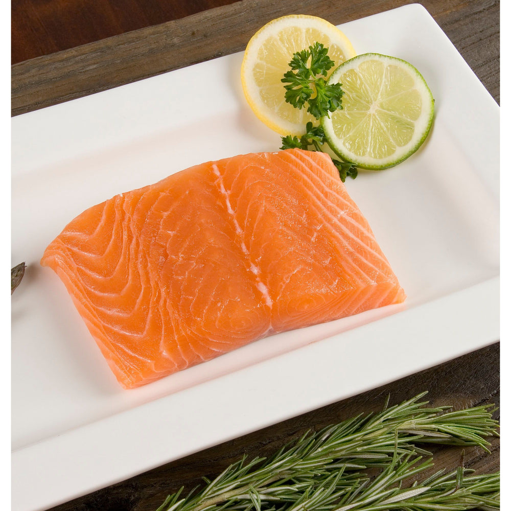 Frozen Atlantic Salmon Skin Off - 6 oz. portion - Annasea 