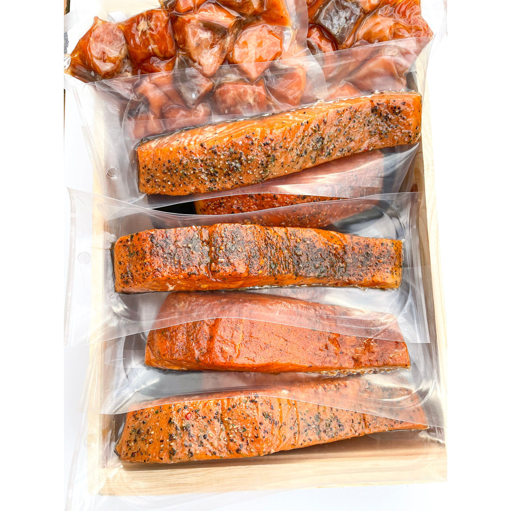 Annasea Hot Smoked Salmon Party Pack - 12 Lb Pack - Annasea 