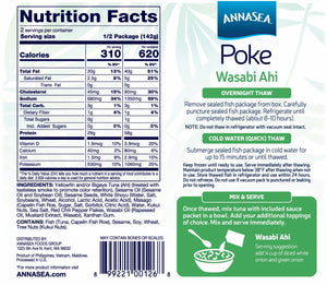 
                  
                    Annasea Wasabi Ahi Poke Nutrition and Instructions
                  
                