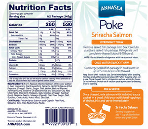 
                  
                    Annasea Sriracha Salmon Poke Nutrition and Instruction
                  
                