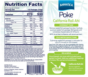 
                  
                    Annasea California Roll Nutrition and Instructions
                  
                