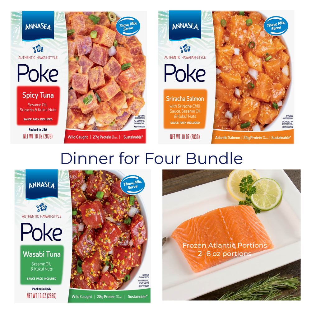 Annasea Dinner for 4 Poke Bundle